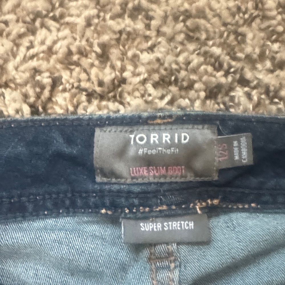 Torrid Dark Blue Flare Jeans - Picture 2 of 2